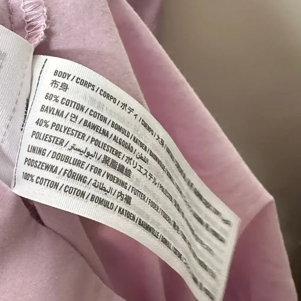ABERCROMBIE & FITCH Smocked Bodice Easy Maxi Dress Lavender Pink Sz S $109 {R19}